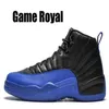 Box Mens 12S Royalty Taxi Basketball Shoes Utility Grind Sneakers 12 Dark Black Game Royal Flue French Blue University 256k