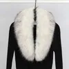 Faux Fox Fur Collar Mulher Men Jacket Hood Shawl Gollar Pur Feminino Autumn Winter Shawl Salfos H09234069567