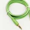 Audiokabel Jack 3,5 MM mannelijk naar 1M 2M audiolijn Aux vergulde plug Macaroon siliconen snoer voor auto hoofdtelefoon luidsprekerkabel