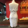 Beading White Plus Size Bodycon Jurk 5XL 2020 Sexy Party Diner Club Midi Jurken Elegante Split Vrouwelijke Avond Vestidos Zomer Y0603