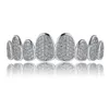 Or Argent Diamant Dents Grillz Femmes Hommes Dents De Luxe Grillz Top Bottom Grills Grill Hip Hop Bijoux Hommes Halloween Noël8819494