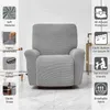 4 stycken Jacquard Recliner Chair Cover med Pocket Living Room Relax Armchair Slipcover Sofa 1 Seits 211116