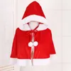 Men's Sleepwear Men's Warm Festive Bow Contrast Color Cape Unisex Xmas Cloak All Match For Props