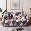 Geometriska elastiska sofflokaler för vardagsrum Stretch Sectional Corner Slipcovers Soffa Cover Chair Protector Funda Sofa 211116