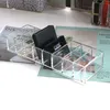 Organisateur de maquillage en acrylique transparent support de brosse à lèvres Box Power Box Beauty Blender Sponge Holder pour Cosemtic 210330