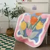 Flower Floor Mats Living Room Decor Carpet Bathroom Non-Slip Absorbent Door Mats Bedroom Bedside Area Rugs Soft Cute Foot Pads 211109