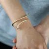 Wholesale Twist Snake Wrist Bracelet with Cz Paved Adjusted Cute Animal Snake Open Cuff Bangle Jewelry for Women Lady Party Gift Q0717