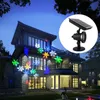 Lampy słoneczne LED Laser Projektor Outdoor Ruchomy Snowflake Ogród Lampy Lampy Wodoodporne Bożonarodzeniowe Światła