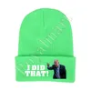 Colorful Let's Go Brandon Knitted Hat Spoof biden Adult Windproof Warm Hats