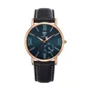 Polshorloges Fashion Men kijken Lumble Stijlvol topmerk Yazole Ceasuri Casual Clock Leather Band Quartz Hodinky Montre Homme