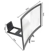 12inch Mobile Phone Screen Magnifier Bracket Enlarger Stand Eyes Protection Curved Folding Video Display Amplifier