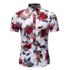 Mannen Hawaiian Sets Printing 2021 Zomer Korte Mouw Button Strand Shorts Streetwear Casual Mens Suit 2 Stuks Heren Sets X0909