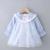 LZH 2020 New Autumn Winter Children Plaid Long Sleeve For Girls Casual Dress Toddler Baby Girls Dress Kids Clothing 1 2 3 4 Year Q0716