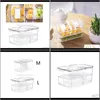 Jars Housekeeping Organization Home Gardenwith Lid Fruit Vegetable Containers Double Sealed Multifunction Transparent Rec Plastic Drain Stora