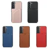 Com pacote de capas carteira para Samsung S24 S23 FE Ultra Plus A05 A05S A15 A23 4G 5G A13 4G Skin Feel Couro Moda Luxo Cartão de Crédito ID Slot Titular Flip Cover Phone Bolsa