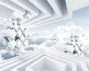 3d современный ландшафт обои красивый белый облако куб коробка космический дом декор живописи роспись обои стена