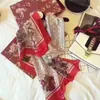 Jedwabny szalik modny wzór damski kołnierz 180-90 cm projektant szalików kobiety Outdoor Beach Shawl Jedwabny szalik 277p