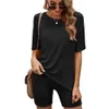 Sommer Frauen Trainingsanzüge 2 Stück Outfits Designer Mode Kurzarm T-Shirt Enge Shorts Sportbekleidung Dame Mehrfarbig Casual Home Kleidung