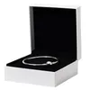 100% 925 Sterling Silver Bangles For Women DIY Jewelry Fit Pandora Charms Heart Shape Bracelets Lady Gift With Original Box