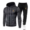 Nieuwe Mannen Vrouwen Mode Hoodie Sportkleding Kleding Jogging Casual Trainingspak Heren Running Sport Pakken en Broek 2 Stuks Sets shirt