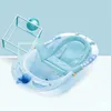 Baby Shower Vasca da bagno Pad antiscivolo Vasca da bagno Sedile regolabile Sicurezza neonato Cuscino di supporto per il bagno Cuscino morbido pieghevole 1422 Y2