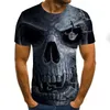 Men's T-Shirts 3d De Design Mangae Stampa Curta E Gola Redonda Para Homens, Camiseta Masculina Com Natural Arredondada, 2022