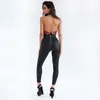 Elegante bloemen borduurwerk bodysuit vrouwen halter backless zomer jumpsuit tops sexy holle rompertjes playsuit 210419