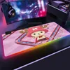 One Piece Anime Gaming Mouse Pad Computer Mousepad RGB Large Mouse Pad Gamer Mouse Carpet Big Mause Pad PC Desk Play desk mat