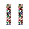 Fashion Bride Long Dangle Earrings Rhinestone Crystal Geometric Drop Earring For Women Wedding Gifts Wholesale