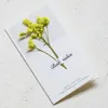 Flowers Greeting Cards Gypsophila dried flower handwritten blessing greeting card birthday gift cards wedding invitations DHL