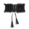 Cinture Moda Donna Cintura elastica in pizzo Cintura con nappe Corsetto Boho Ceinture Cummerbunds #40