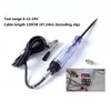 Diagnostiska verktyg Auto 6V 12V 24V DC Bilspänningskrets Testare Long Probe Pen Pen Automobile Reparation Detektor Testverktyg