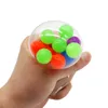 6,0 cm glänzender Squishy-Ball, Fidget-Spielzeug, bunte Perlen, Squish-Ball, Anti-Stress-Entlüftungsbälle, Quetschspielzeug, Stressabbau, Dekompressionsspielzeug, Angstlöser