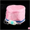 sax kran bryr sig elektrisk termisk behandling skönhet ångare spa närande hårvård mössa styling verktyg anti-elektricitet kontroll uppvärmning rosa igi5q