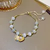 Link Chain 2022 Trendy Pearl Shell Bracelet Alloy On Hand Women Accessories Fashion Jewellery The Gift For Friends Trum22