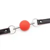 Silikon-Knebel mit offenem Mund, Ball, Metallstab, PU-Lederband, Bdsm-Sklaven-Bondage-Fesseln für Frauen, Paare 2107228241257