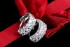 Yhamni Original 925 Solid Silver Hypoallergenic StudEarrings Luxury Double Row Zircon Earring for Women girl fashion Jewelry e1884410774