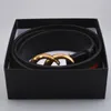 fashion with box leather belt for men woman women G big gold buckle t top mens snake belts whole9634540