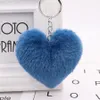 Party Harry Keyrings Сердце Брелок Сплав Сплав Ключ Кольцо Пушистые Меховые Шарики Брелок Женщины Сумка Сотовый Телефон Автомобильный Очаровательный Подвес