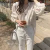 Nomikuma Blusas Mujer coréen Chic chemises imprimées florales femmes à manches longues décontracté ample tout-match Blouse Vintage hauts 3c773 210514