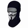 Cykla kepsar Masker Triangel Scarf Neck Gaiter Vendetta Balaclava Motorcykel Full Face Cover Tvättbar öronmask Anonym Vindtät Bandana