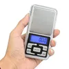 Mini Electronic Pocket Scales 200g 300g 500g 0.01g Smycken Diamantskala Balansskala LCD-skärm med detaljhandelspaket