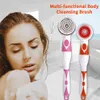 Interchangeable Electric Bath Brush Back-Rubbing Brush Long Handle Spinning Body Cleaning Spa Massage Shower Brush Sets Massager 210724