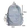Casual Waterproof Nylon Women Bags School Backpack for Teenagers Girls Travel Backbag Mochilas Female Small Bookbag Kawaii Bag 210929