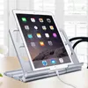 Support pour ordinateur portable multi-stockage en alliage d'aluminium en métal pliable à réglage libre support de bureau vertical pour IPad Pro Air 7 8 Samsung Kindle Tv support de bureau à distance trépied