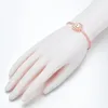 Fashion Delicate Wedding Bridal /Rose/White Gold Color Luxury Jewelry For Women Trendy Elegant Crystal Zircon Bangle
