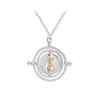 24 PcsLot Selling 35 cm Diameter Time Turner Necklace Movie Jewelry Rotating Hourglass Pendant Bulk Whole 2109297080638