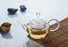 Kinds Heat Resistant Clear Glass Mini Flower Handmade Teapot w/Infuser A/B