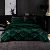 Bedding Sets Abstract Style Green Pattern Duvet Cover 264x228 With Pillowcase,210x210 Quilt Cover,Super King Set, Bed Sheet Set