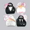 100 sztuk Wedding Bride Groom Candy Box Favority Posiadacze Boże Narodzenie Rocznica Pudełka Prezenty